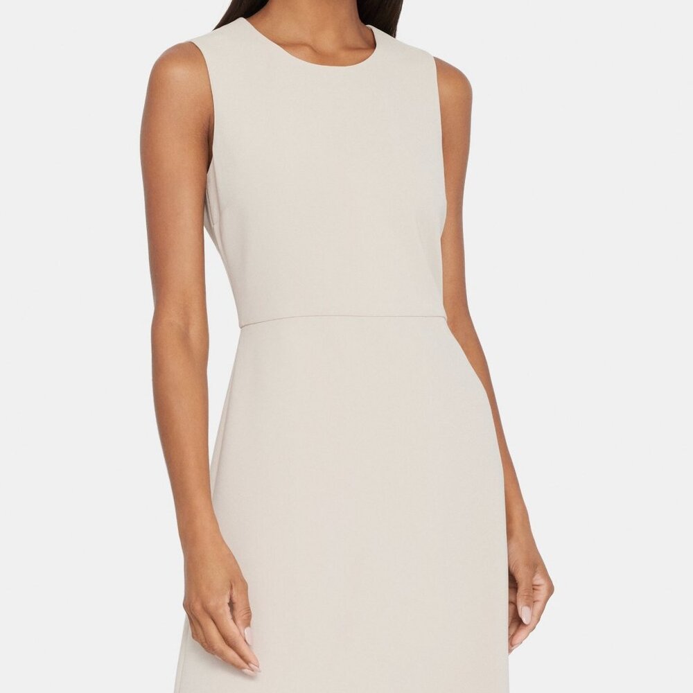 Theory Reneid Sleeveless A-Line Dress in Wheat – NWT, Size 4